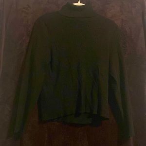 Black turtleneck sweater
